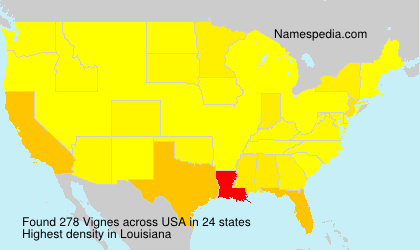 Surname Vignes in USA Surname Vignes in USA