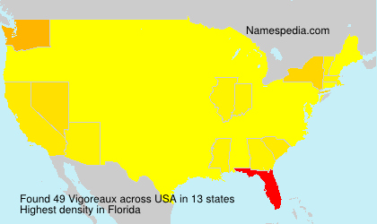 Surname Vigoreaux in USA Surname Vigoreaux in USA