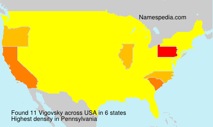 Surname Vigovsky in USA Surname Vigovsky in USA