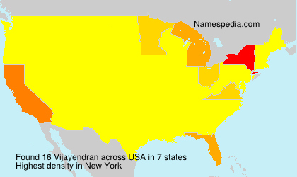 Surname Vijayendran in USA Surname Vijayendran in USA