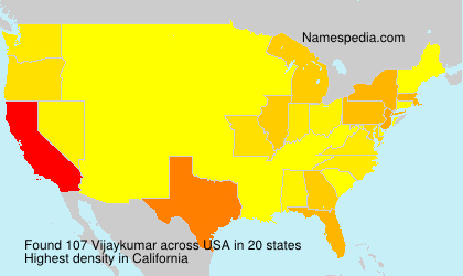 Surname Vijaykumar in USA Surname Vijaykumar in USA