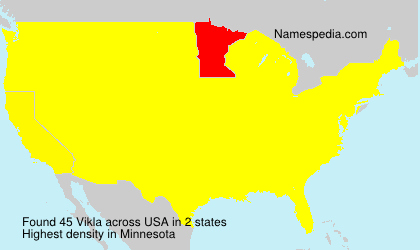 Surname Vikla in USA Surname Vikla in USA