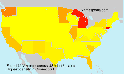 Surname Vikstrom in USA Surname Vikstrom in USA