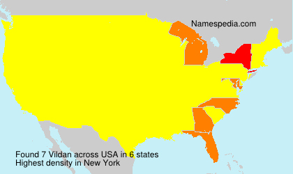Surname Vildan in USA Surname Vildan in USA