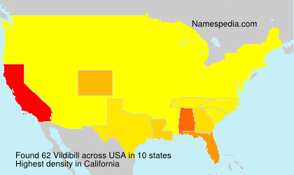 Surname Vildibill in USA Surname Vildibill in USA