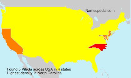 Surname Vileda in USA Surname Vileda in USA