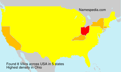 Surname Vilics in USA Surname Vilics in USA