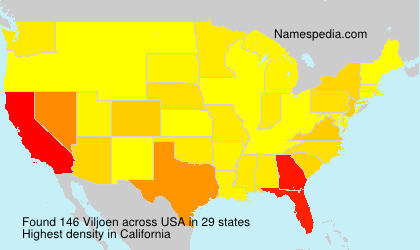 Surname Viljoen in USA Surname Viljoen in USA