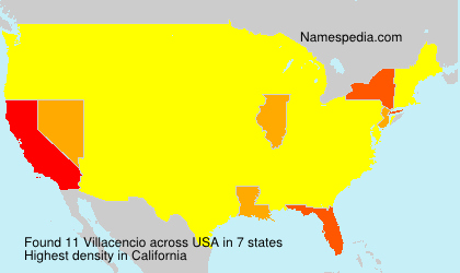 Surname Villacencio in USA Surname Villacencio in USA