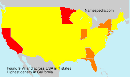 Surname Villand in USA Surname Villand in USA