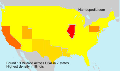 Surname Villarde in USA Surname Villarde in USA