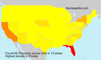 Surname Villasante in USA Surname Villasante in USA