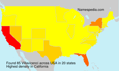 Surname Villavicenci in USA