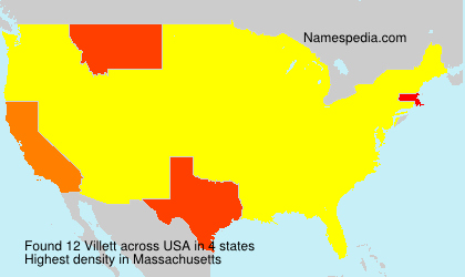 Surname Villett in USA Surname Villett in USA