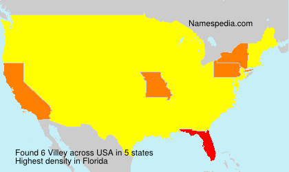 Surname Villey in USA
