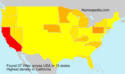 Surname Vilter in USA Surname Vilter in USA