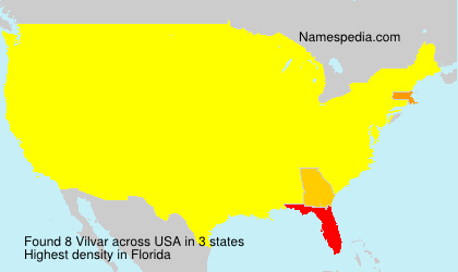 Surname Vilvar in USA Surname Vilvar in USA