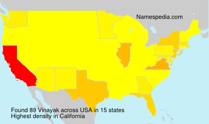 Surname Vinayak in USA Surname Vinayak in USA