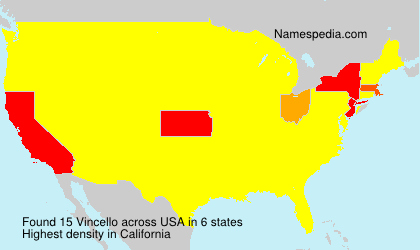 Surname Vincello in USA Surname Vincello in USA