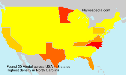 Surname Vindal in USA Surname Vindal in USA
