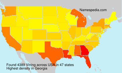 Surname Vining in USA Surname Vining in USA