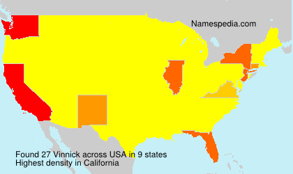 Surname Vinnick in USA Surname Vinnick in USA