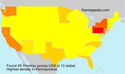 Surname Vinnikov in USA Surname Vinnikov in USA