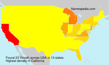 Surname Vinodh in USA Surname Vinodh in USA