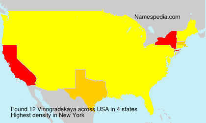 Surname Vinogradskaya in USA Surname Vinogradskaya in USA