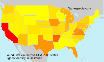 Surname Vint in USA Surname Vint in USA