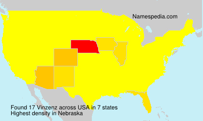 Surname Vinzenz in USA Surname Vinzenz in USA