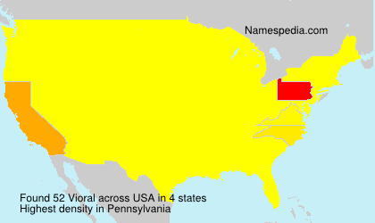 Surname Vioral in USA Surname Vioral in USA