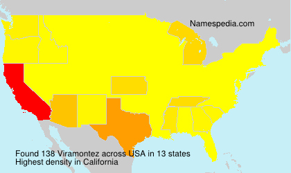 Surname Viramontez in USA Surname Viramontez in USA