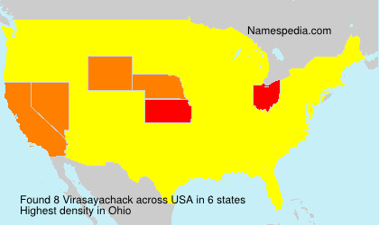 Surname Virasayachack in USA