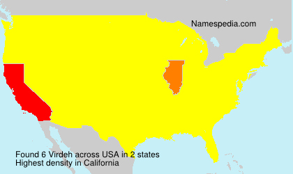 Surname Virdeh in USA Surname Virdeh in USA