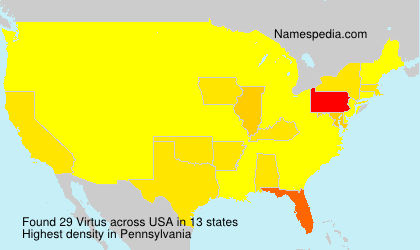 Surname Virtus in USA Surname Virtus in USA