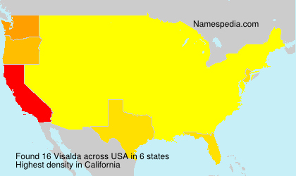 Surname Visalda in USA Surname Visalda in USA