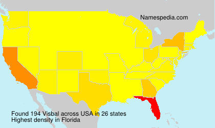 Surname Visbal in USA Surname Visbal in USA