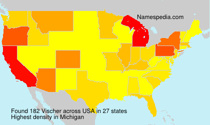 Surname Vischer in USA Surname Vischer in USA