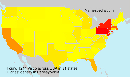 Surname Visco in USA Surname Visco in USA