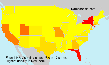 Surname Visentin in USA Surname Visentin in USA