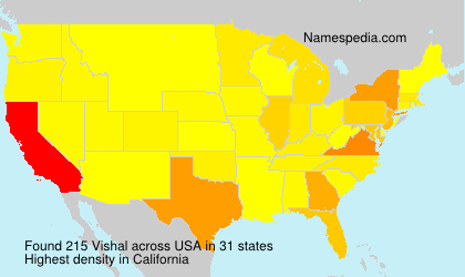Surname Vishal in USA Surname Vishal in USA