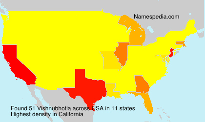 Surname Vishnubhotla in USA
