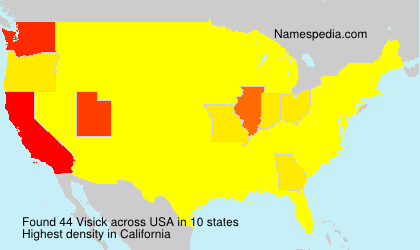 Surname Visick in USA Surname Visick in USA