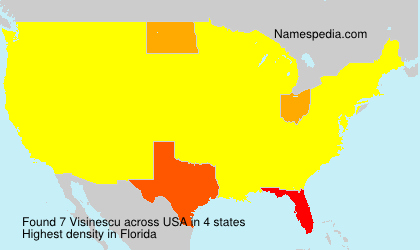 Surname Visinescu in USA Surname Visinescu in USA