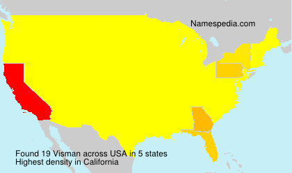 Surname Visman in USA Surname Visman in USA