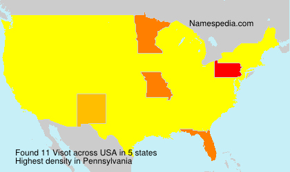 Surname Visot in USA Surname Visot in USA