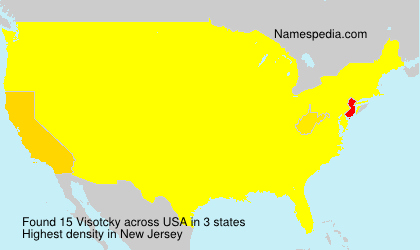 Surname Visotcky in USA Surname Visotcky in USA