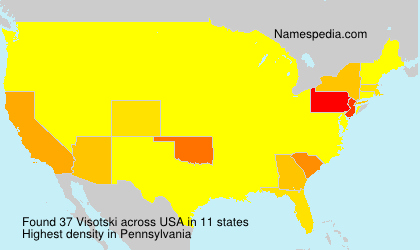 Surname Visotski in USA Surname Visotski in USA