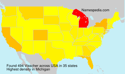 Surname Visscher in USA Surname Visscher in USA